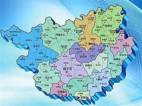 中國廣西地圖|廣西地圖